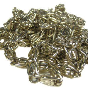 Necklace 56 In Goldtone  Lariat Vintage 60s 70s Chain Strand Germany Jewelry